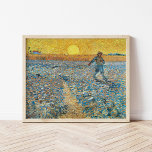 Affiche Le moteur | Vincent Van Gogh<br><div class="desc">The Sower (1888) de l'artiste post-impressionniste néerlandais Vincent Van Gogh. L'oeuvre originale est une huile sur toile. La scène du paysage montre un fermier dans un champ abstrait avec le soleil jaune vif en arrière - plan. Utilisez les outils de conception pour ajouter du texte personnalisé ou personnaliser l'image.</div>