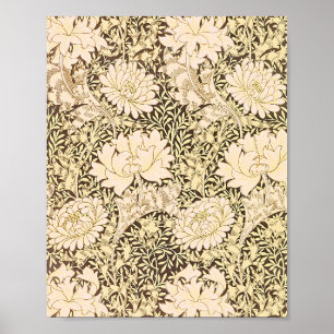Affiche Le motif de Chrysanthème de William Morris