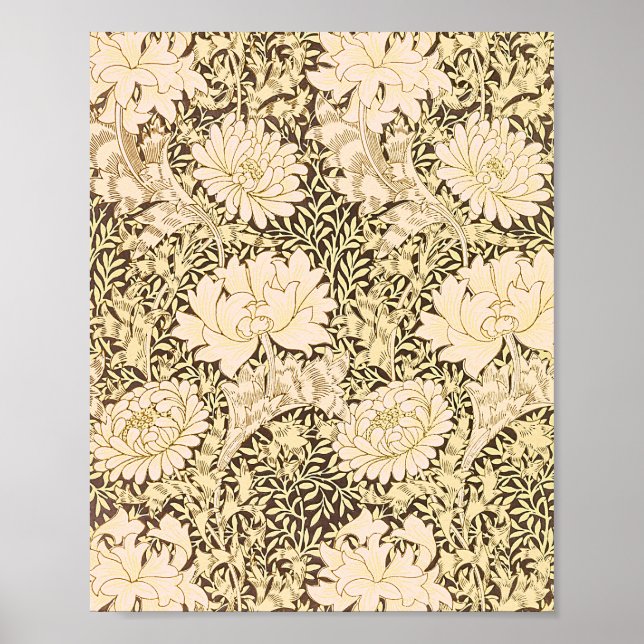 Affiche Le motif de Chrysanthème de William Morris (Devant)