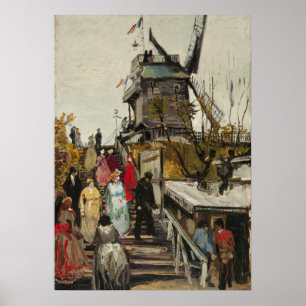 Affiche Le Moulin de Blute-Fin - Van Gogh - c1886
