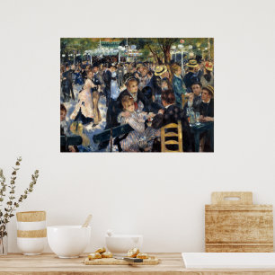 Affiche Le Moulin de la Galette   Renoir  