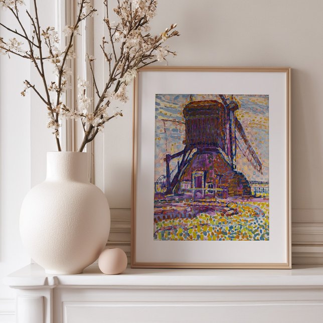 Affiche Le moulin Winkel | Piet Mondrian (Créateur téléchargé)