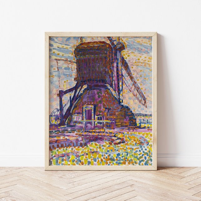 Affiche Le moulin Winkel | Piet Mondrian (Créateur téléchargé)