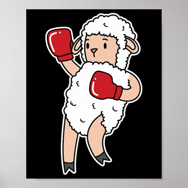 Affiche Le mouton fait la boxe (Devant)