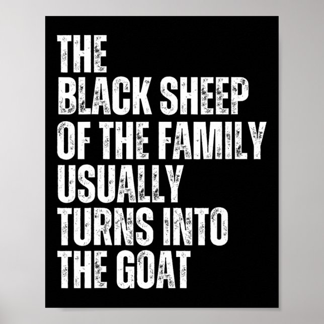 Affiche Le Mouton Noir De La Famille Se Transforme Habitue (Devant)
