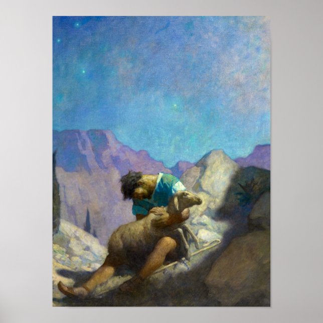 Affiche Le mouton perdu, 1926 par Newell Convers Wyeth (Devant)