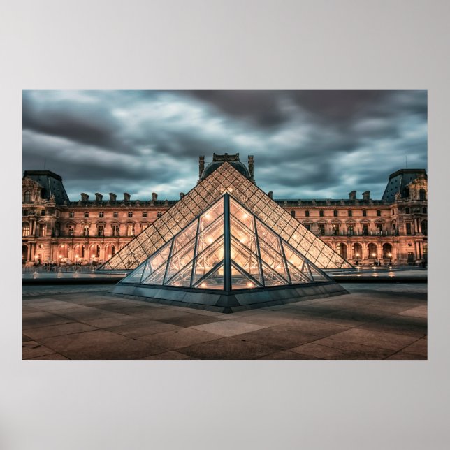 Affiche Le musée du Louvre (Devant)