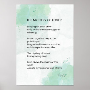 Affiche Le Mystère Des Amoureux - Poème D'Amour