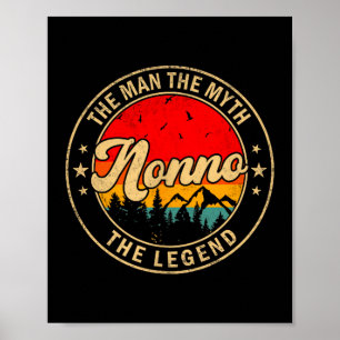 Affiche Le Mythe Nonno Légende Vintage Rétro