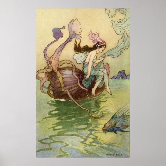Affiche Le Nautilus est mon bateau de Warwick Goble (Devant)