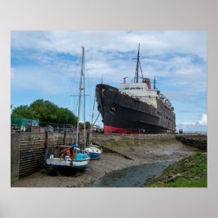 Affiche Le navire abandonné TSS Duke of Lancaster