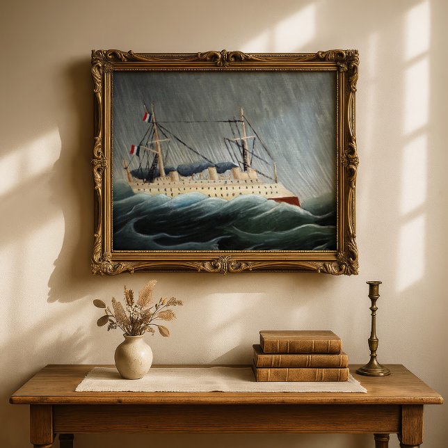 Affiche Le navire dans la tempête | Henri Rousseau (Créateur téléchargé)