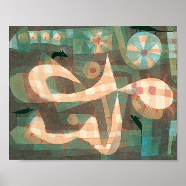 Affiche Le nez barbelé avec la souris : Paul Klee 1923 (Devant)