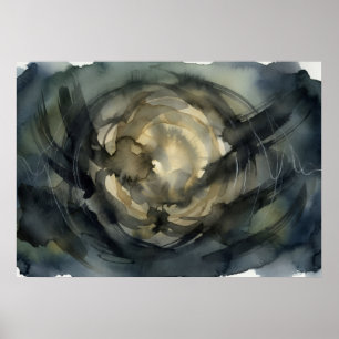 Affiche Le nid spiralé de l'art mural du devenir silencieu