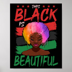 Affiche Le Noir Est Beau Histoire Noire Américaine Africai