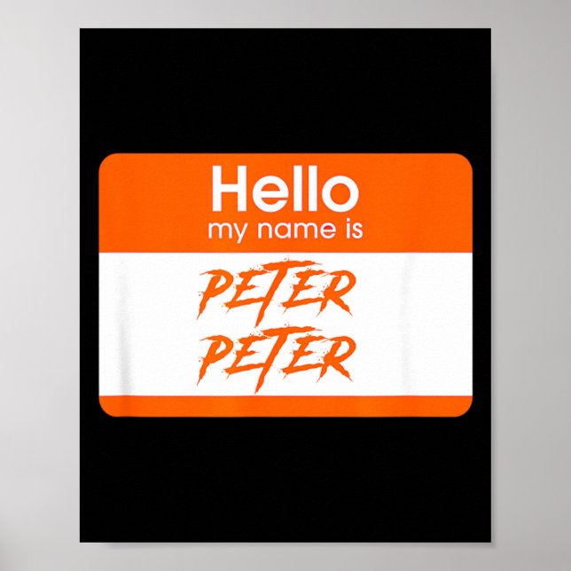 Affiche Le nom est Peter Peter Pumpkin Mangeur Drôle Hallo (Devant)