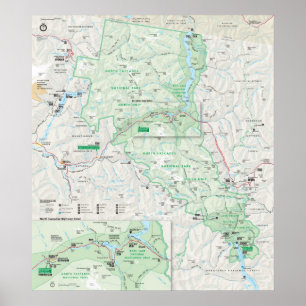 Affiche Le nord cascade le parc national