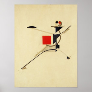 Affiche Le nouvel homme par El Lissitzky Abstrait