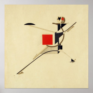 Affiche Le nouvel homme par El Lissitzky Abstrait