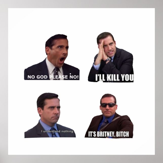 Affiche Le pack Office Micheal Scott Funny Memes (Devant)