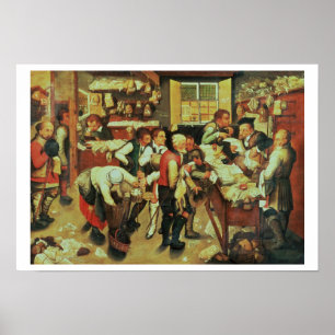 Affiche Le paiement des dîmes (huile sur la toile)