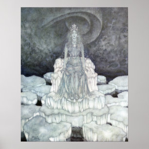 Affiche Le Palais de la Reine des Neiges par Edmund Dulac