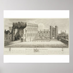Affiche Le palais de Whitehall, d'un dessin dans le