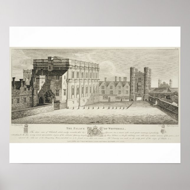 Affiche Le Palais de Whitehall, d'un dessin dans le Pep (Devant)