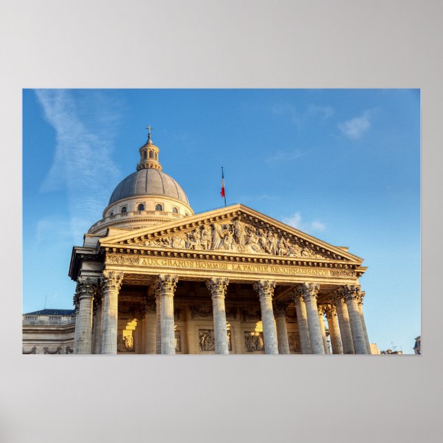 Affiche Le Panthéon à Paris, France (Devant)