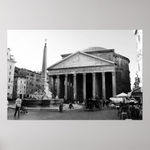 Affiche Le Panthéon à Rome, Italie