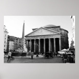 Affiche Le Panthéon à Rome, Italie