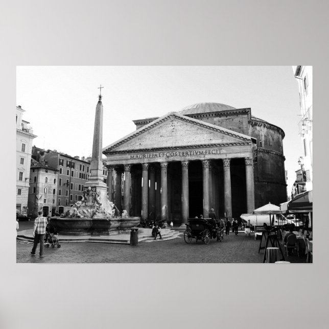 Affiche Le Panthéon à Rome, Italie (Devant)