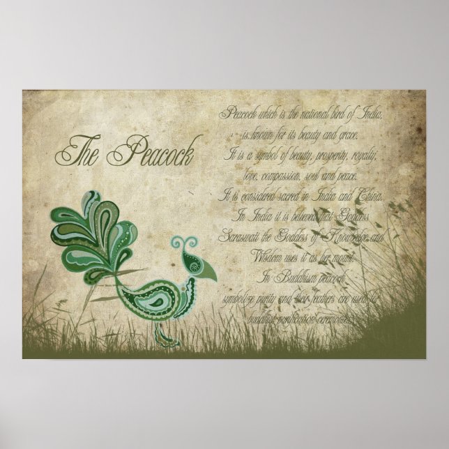 Affiche Le paon (Devant)