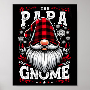 Affiche Le Papa Gnome assorti à la famille pour le Noël en