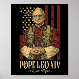 Affiche Le Pape Léo Et L'Amérique Le Pape Léon Xiv