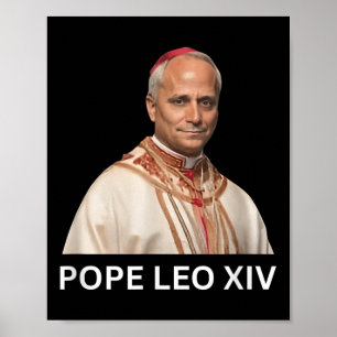 Affiche Le Pape Leo Xiv, Dieu béni le Pape Leo Xiv Tee