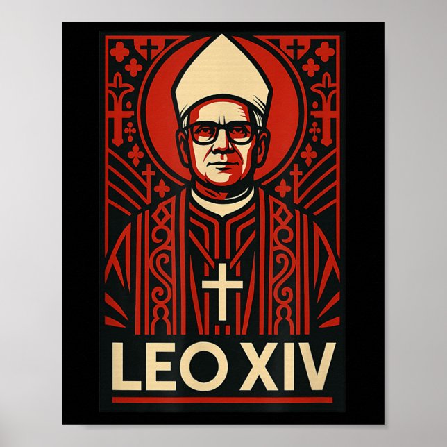 Affiche Le Pape Leo Xiv - Gras Graphisme Christian Catho (Devant)