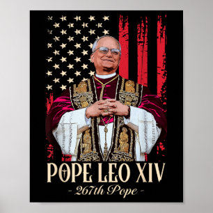 Affiche Le Pape Leo Xiv Le cardinal Robert Prevost America