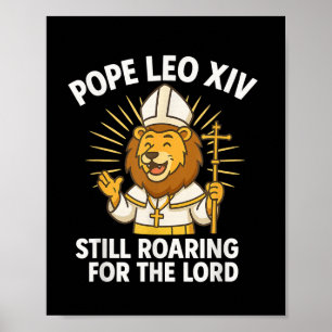 Affiche Le Pape Leo Xiv Lion Roulant Pour Le Seigneur Garç