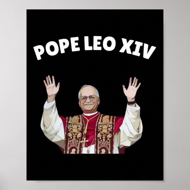 Affiche Le Pape Leo Xiv - Nouveau Pape Léon Xiv (Devant)
