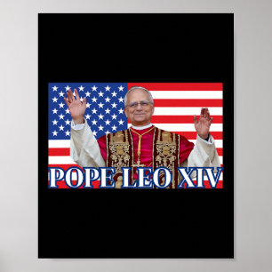 Affiche Le Pape Leo Xiv Nouveau Pape Premier Pape Américai