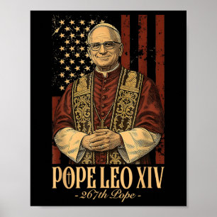 Affiche Le pape Leo Xiv Robert Francis Prevost
