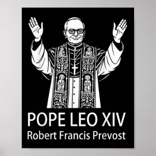 Affiche Le pape Leo Xiv Robert Francis Prevost