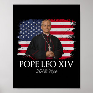 Affiche Le Pape Leo Xiv Robert Francis Prévost Premier Amé