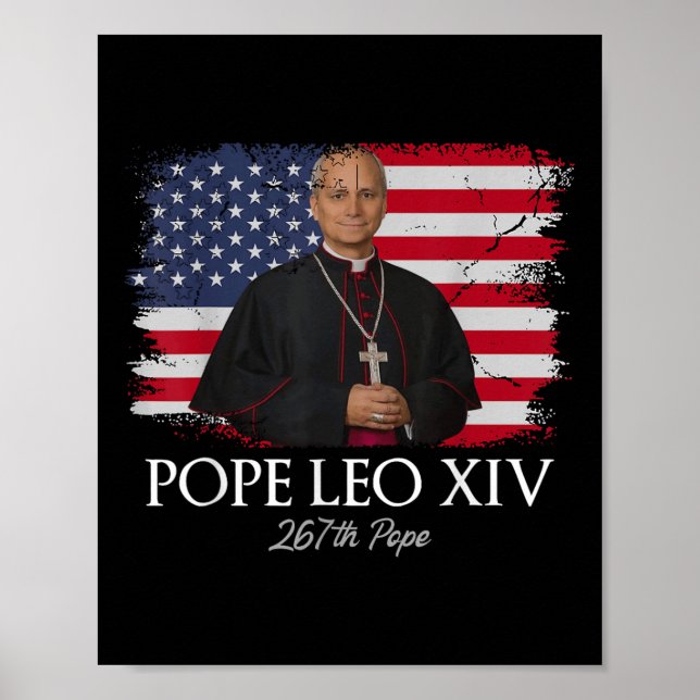 Affiche Le Pape Leo Xiv Robert Francis Prévost Premier Amé (Devant)