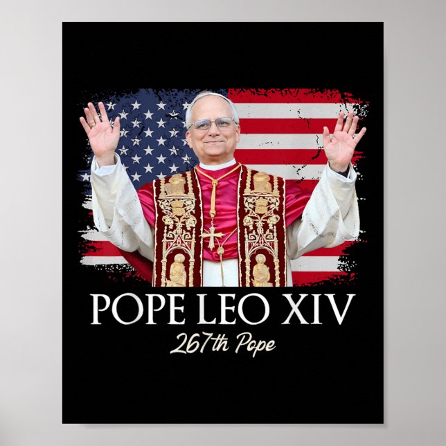 Affiche Le Pape Leo Xiv Robert Francis Prévost Premier Amé (Devant)