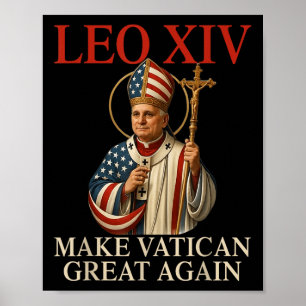 Affiche Le Pape Léon Xiv Rendre la grandeur du Vatican au 