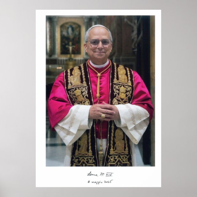 Affiche Le Pape Léon XIV Robert Francis Prevost (Devant)