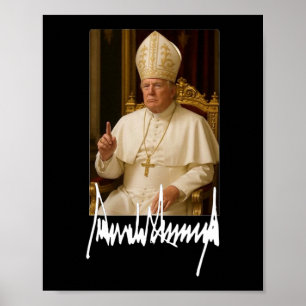 Affiche Le pape Trump amusant président américain Trump Va
