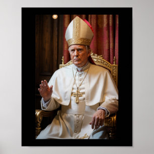 Affiche Le Pape Trump Drôle Le Président Trump Veut Être L